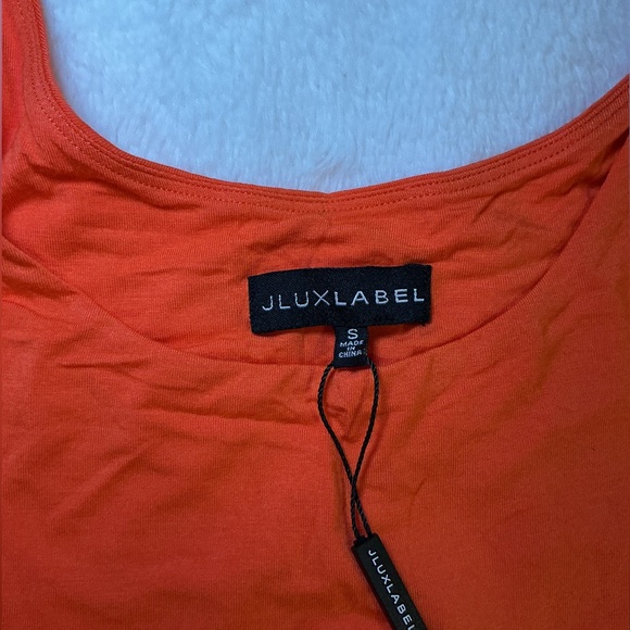Orange Sleeveless Women's Top - Picture 6 of 7